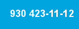 930 423-11-12 930 423-11-12